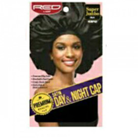 Red by Kiss Satin Day&Night Cap Black Super Jumbo Size HDNP02 Red by Kiss Satin Day&Night Cap Black Super Jumbo Size HDNP02